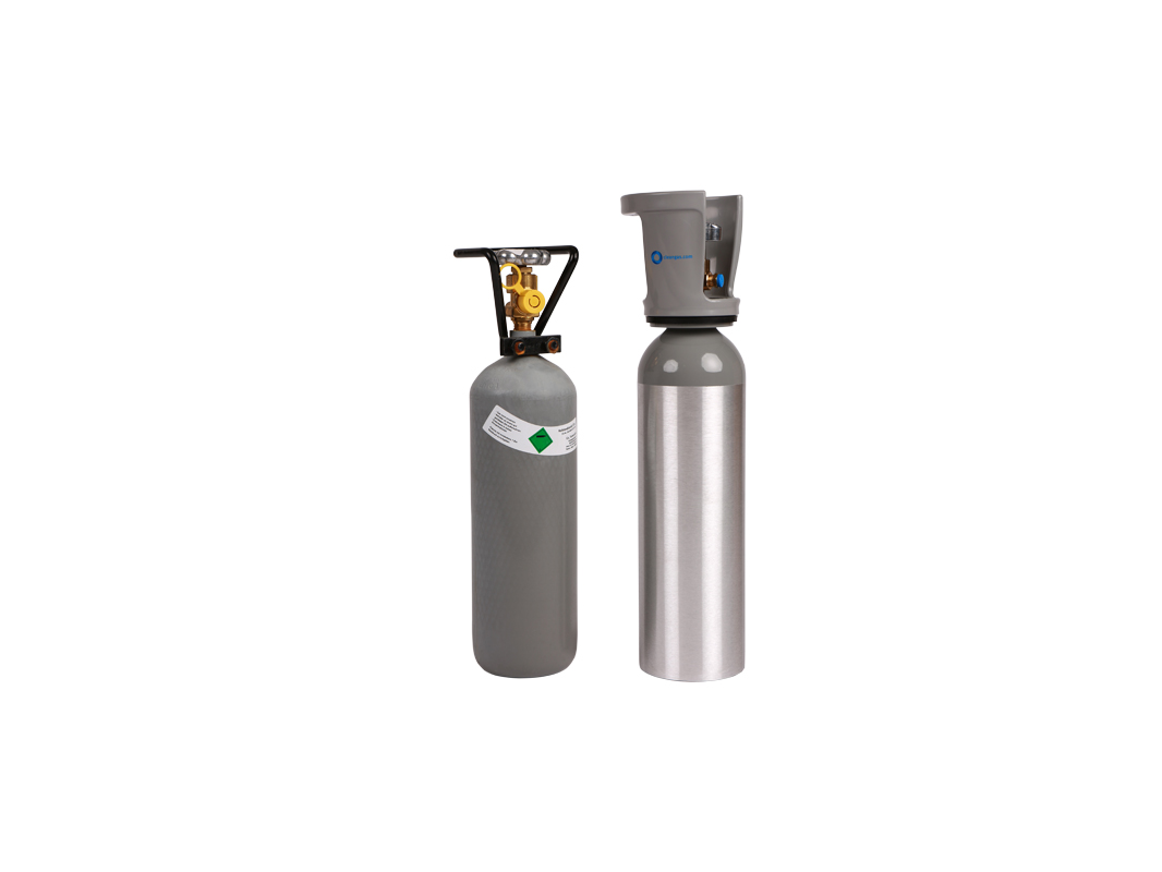2 kg CO2 Flasche - 2 kg Aluminium CO2 Zylinder gefüllt